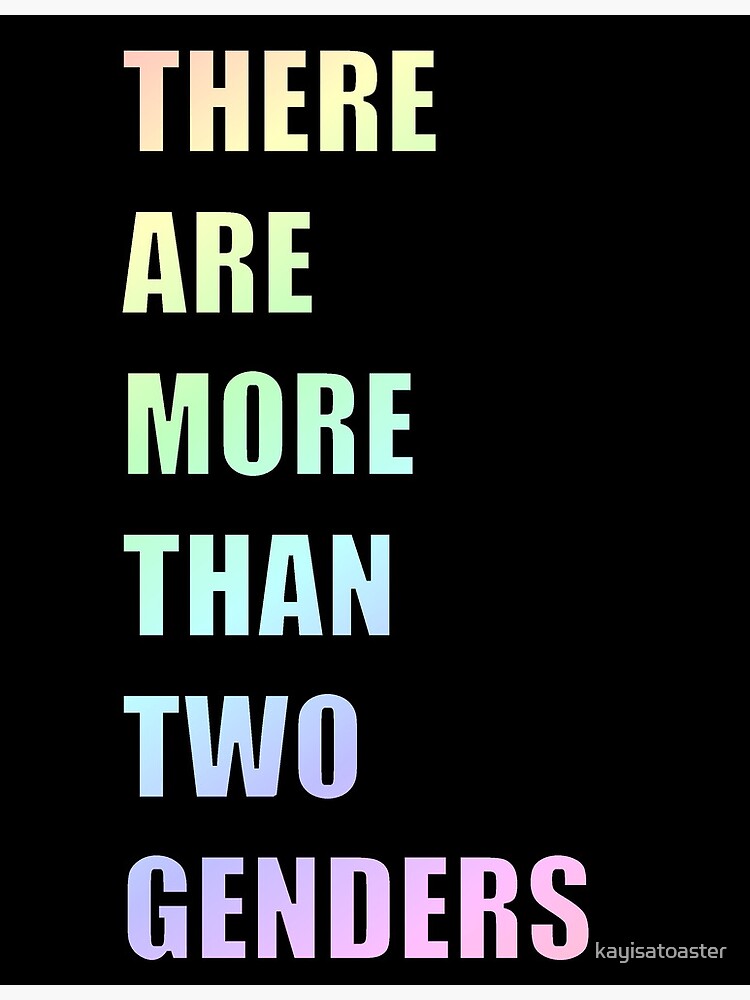  There Are More Than Two Genders Pastel Poster For Sale By 