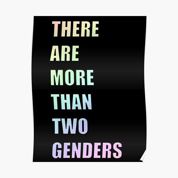 There Are More Than Two Genders Pastel Poster For Sale By