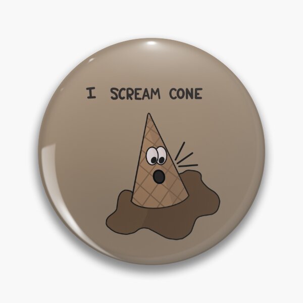 Item preview, I scream cone fun pun ice cream  designed and sold by FunPunStickers.