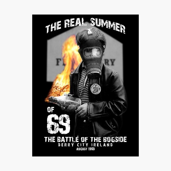 Battle of The Bogside Derry Ireland 1969 Photographic Print