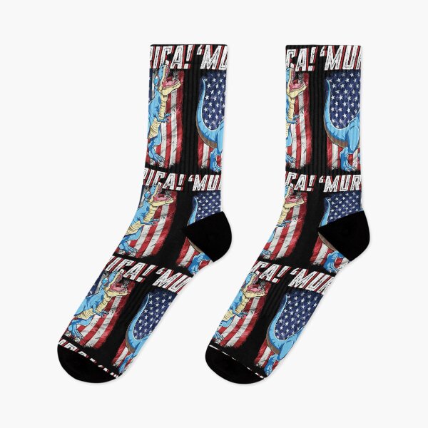 Item preview, T rex Dinosaur 4th of July Boys Men Funny Murica designed and sold by mejeoshop.