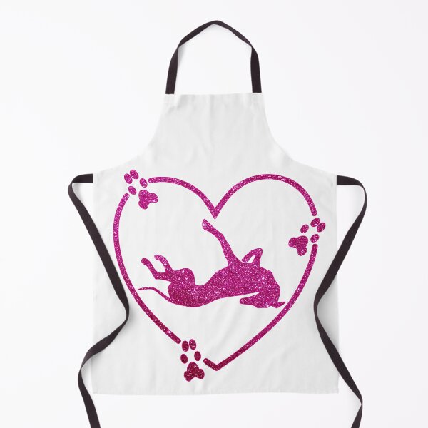 Item preview, Greyhound Roaching Heart Paw Prints Pink Glitter-look designed and sold by GreytGraphicals.
