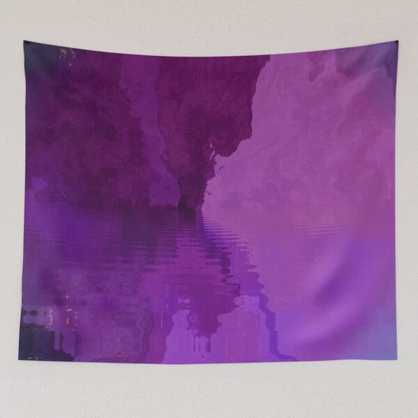 Item preview, Purple Watercolor Marble Stone Lake designed and sold by geodeart.