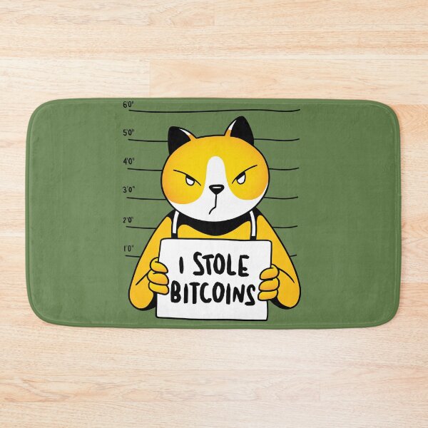 Item preview, Funny Jailed Cat I Stole Bitcoins Crypto HODL designed and sold by larspat.