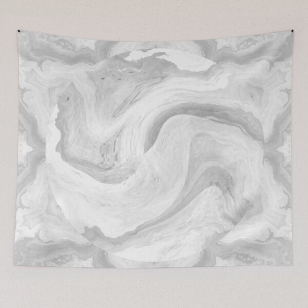 Item preview, Gray Carerra Marble Geometric Stone designed and sold by geodeart.