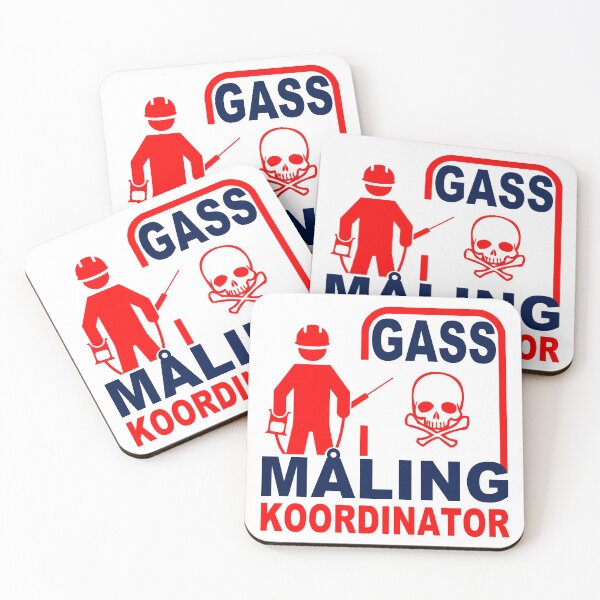 Artikelvorschau, Gass Maling Koordinator; Beengter Raum; Norwegisch; entworfen und verkauft von StickerApe.