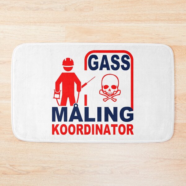 Artikelvorschau, Gass Maling Koordinator; Beengter Raum; Norwegisch; entworfen und verkauft von StickerApe.