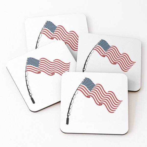 Item preview, Fishing Patriotic Tuna, Patriotic Fishing, American USA Flag Fishing Pole designed and sold by sirina2796.