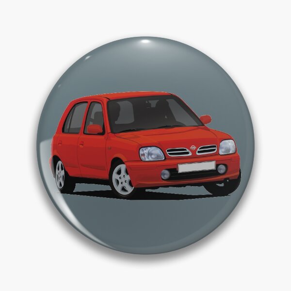 Artikelvorschau, Nissan Micra (März) K11C - Abbildung - rot entworfen und verkauft von knappidesign.