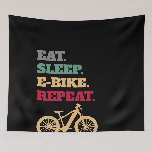 Item preview, Eat Sleep E-Bike MTB Electric Bike Repeat designed and sold by Salvadax.