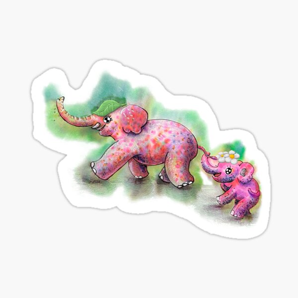 We love elephant Sticker