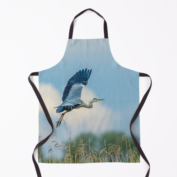 Item preview, Heron flying against a background of reeds designed and sold by Dalyndigital Photography.