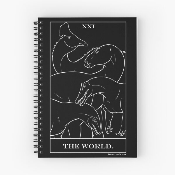 Item preview, World  olorotitan, irritator, iguanodon and australovenator dinosaur tarot designed and sold by InterfectorFactory.