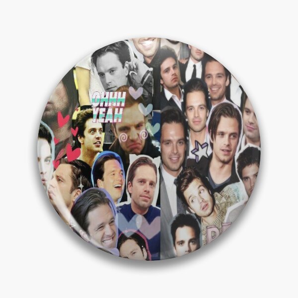 Item preview, Sebastian stan funny pattern blanket designed and sold by lucky-fern.