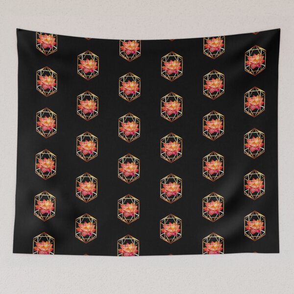 Item preview, Geometric orange lotus  designed and sold by Geraldine-N.