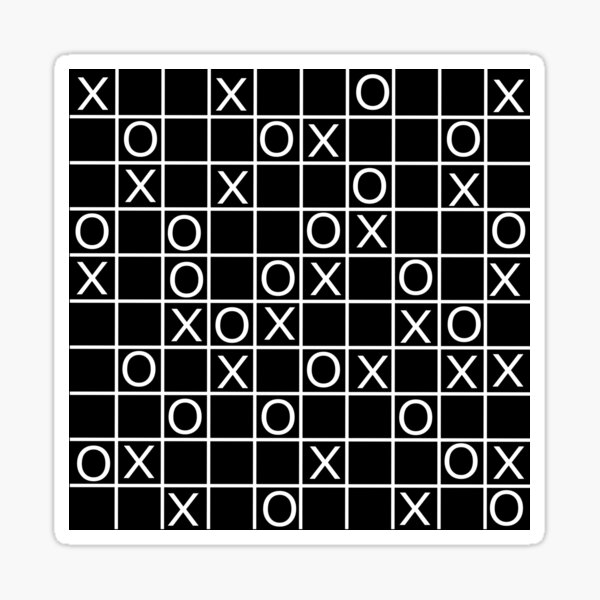 "X and O in sells" Sticker for Sale by SpringForever Redbubble