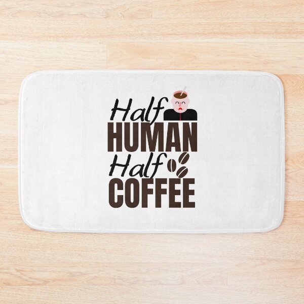 Item preview, Half Human Half Coffee _ Coffee puns designed and sold by PeaceyArt.