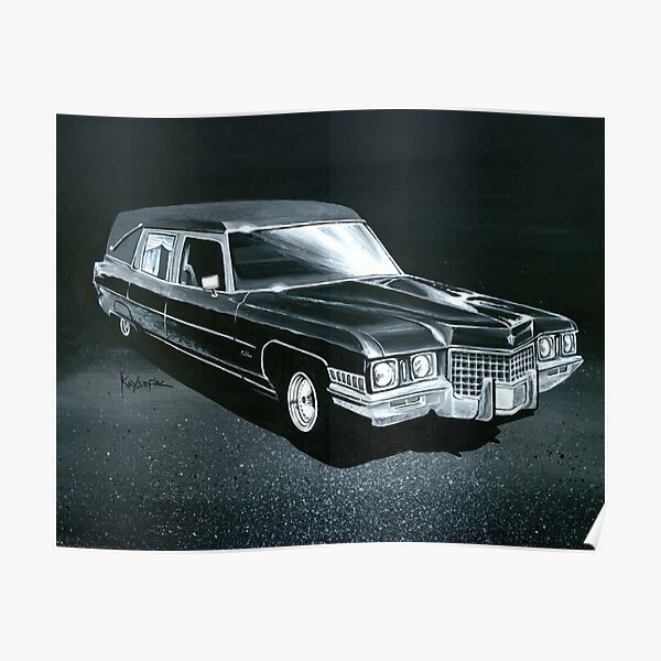 1971 Cadillac Hearse Poster