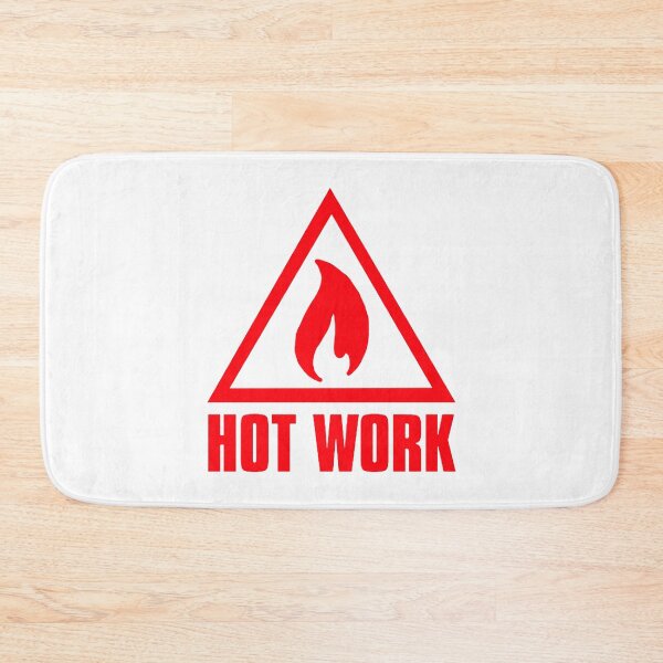 Item preview, Hot Work; Attention; designed and sold by StickerApe.