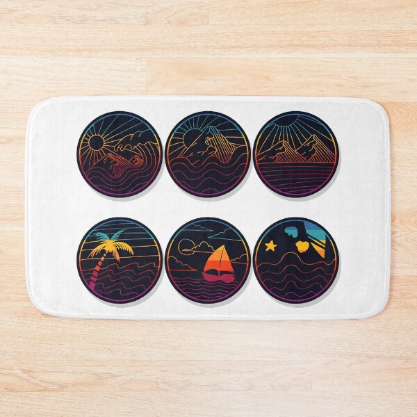 Item preview, Retro Landscapes designed and sold by Aryan Tiwari.