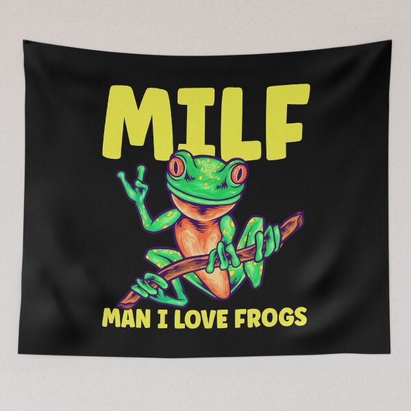 Item preview, MILF Man I Love Frogs Funny Frog Meme designed and sold by RandomWeird.