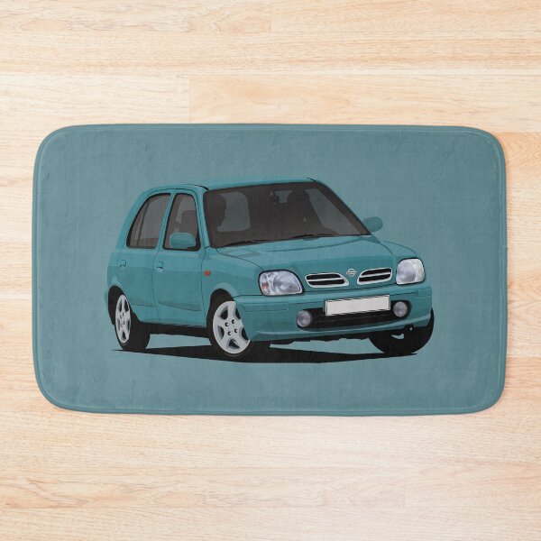 Item preview, Nissan Micra (March) cornering in turquoise designed and sold by knappidesign.