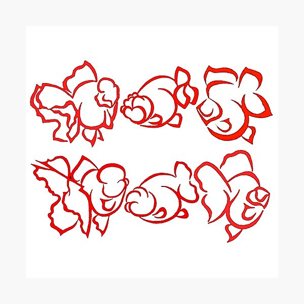 Item preview, Oranda Ranchu Ryukin Logo 0515A designed and sold by Nosnah.