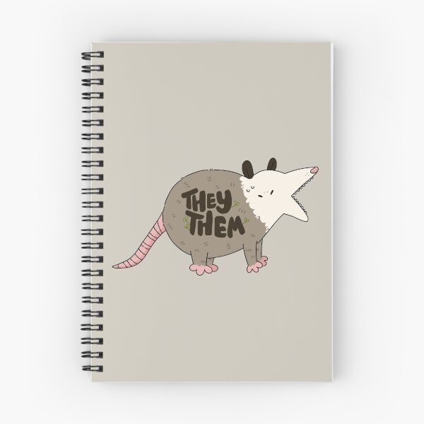 Item preview, They/Them Opossum Pronouns designed and sold by humblemushroom.
