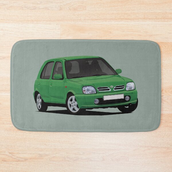 Item preview, Nissan Micra (March) cornering in green designed and sold by knappidesign.