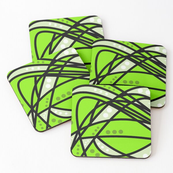 Item preview, Graffiti black lines on greeen background  designed and sold by jotcar.