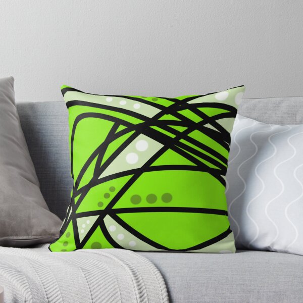 Item preview, Graffiti black lines on greeen background  designed and sold by jotcar.