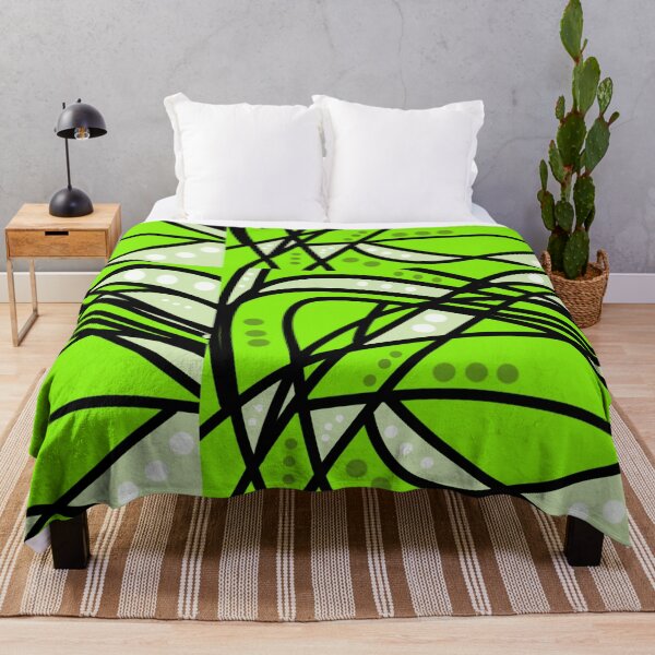 Item preview, Graffiti black lines on greeen background  designed and sold by jotcar.