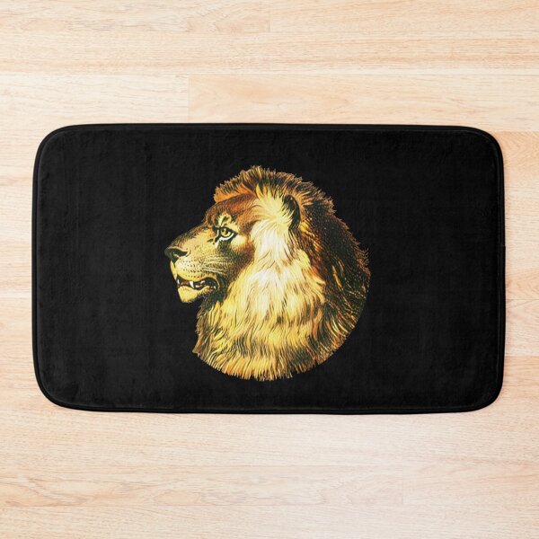 Item preview, Lion Head King black background designed and sold by AlexSin.