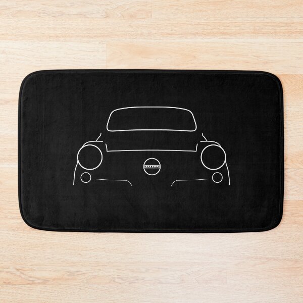 Item preview, Zastava 750 classic car white outline graphic designed and sold by soitwouldseem.