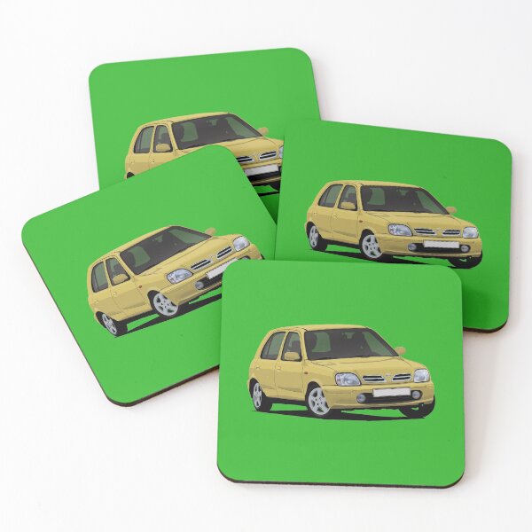 Item preview, Nissan Micra (March) K11C cornering in yellow designed and sold by knappidesign.