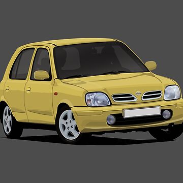 yellow nissan micra