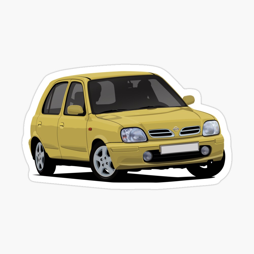 yellow nissan micra