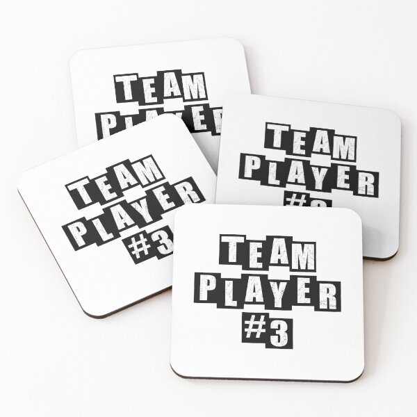 Item preview, Team Player #3 - White designed and sold by BusyMonkeys.