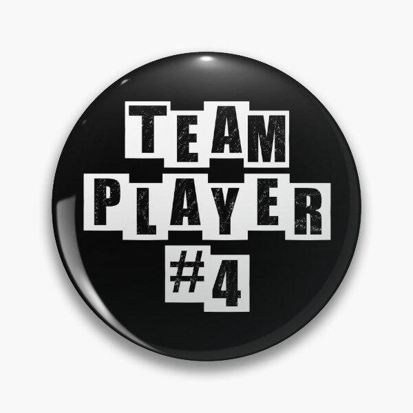 Item preview, Team Player #4 - Black designed and sold by BusyMonkeys.