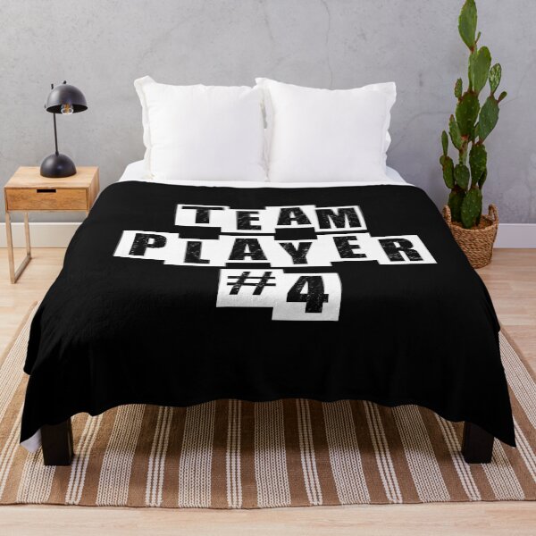 Item preview, Team Player #4 - Black designed and sold by BusyMonkeys.