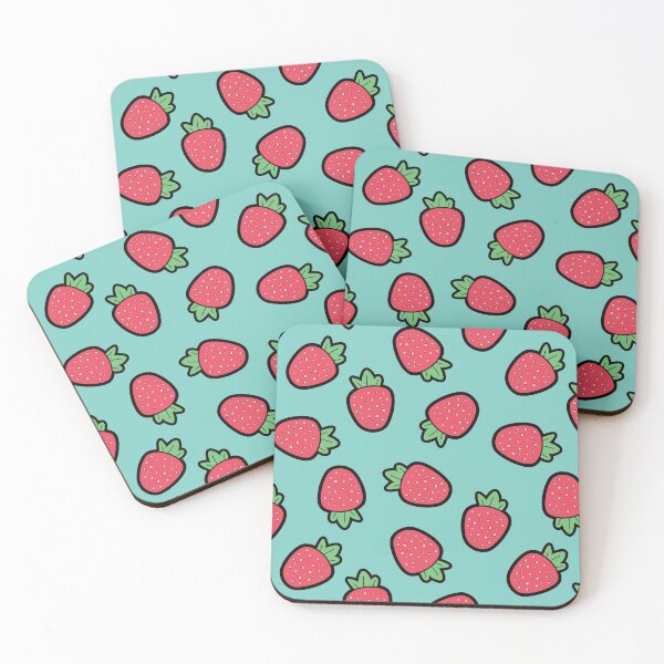 Item preview, Strawberry Green Pattern designed and sold by keeleypost.