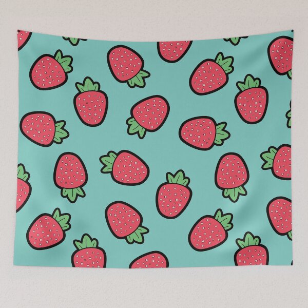 Item preview, Strawberry Green Pattern designed and sold by keeleypost.