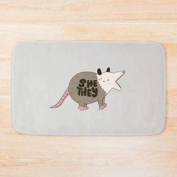 Item preview, She/They Opossum Pronouns designed and sold by humblemushroom.
