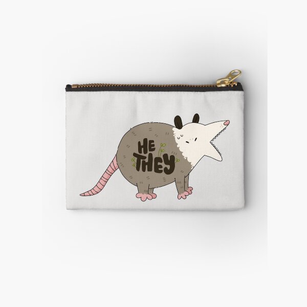 Item preview, He/They Opossum Pronouns designed and sold by humblemushroom.