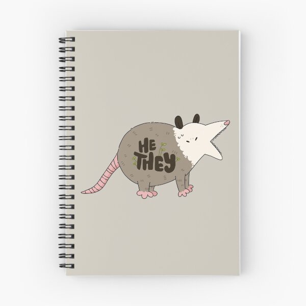 Item preview, He/They Opossum Pronouns designed and sold by humblemushroom.