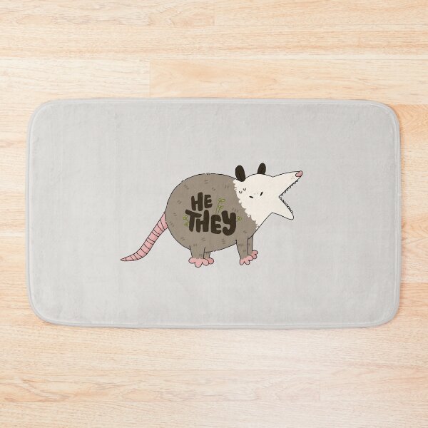 Item preview, He/They Opossum Pronouns designed and sold by humblemushroom.