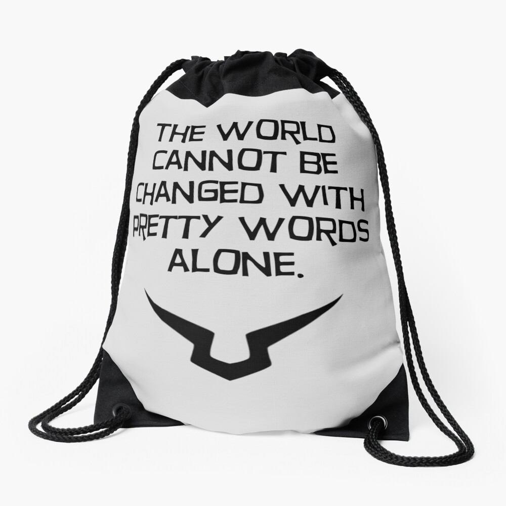 pretty words Drawstring Bag