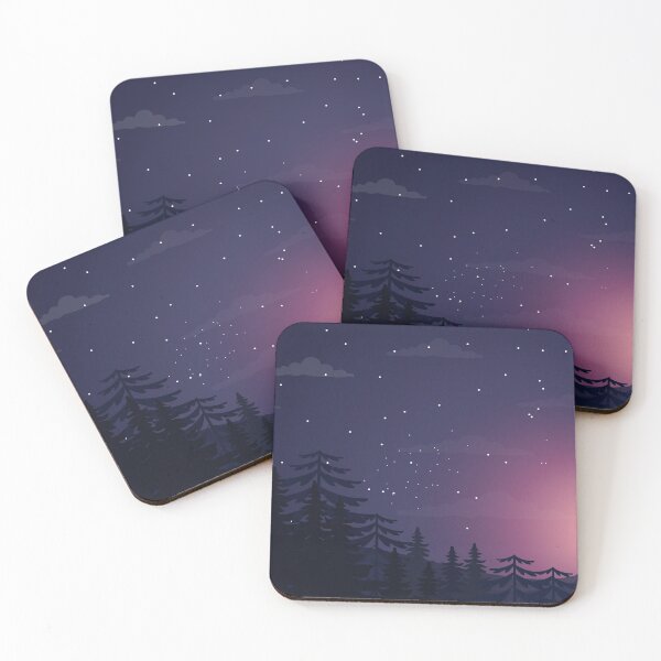 Item preview, Night Landscape Moon Vector designed and sold by ImNotInsane.