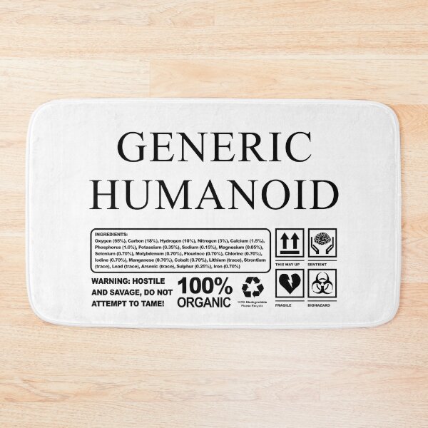 Item preview, Generic Humanoid Product Label designed and sold by PapaBujuGaming.