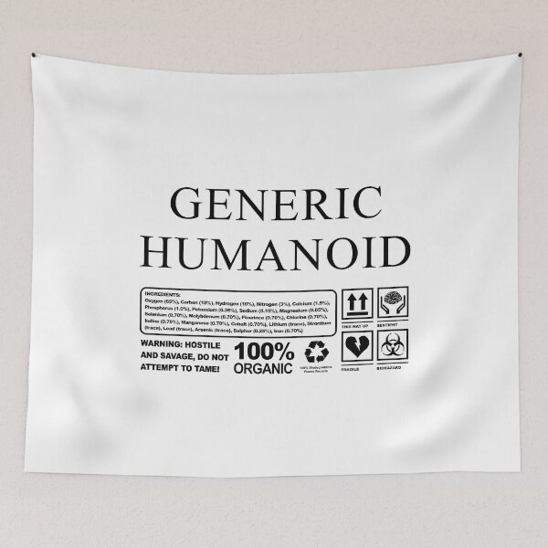 Item preview, Generic Humanoid Product Label designed and sold by PapaBujuGaming.